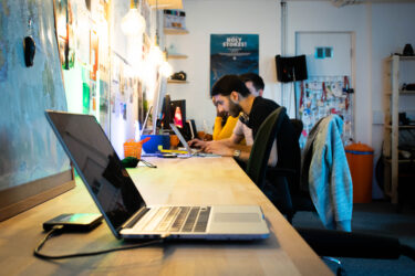 Islington office space people working